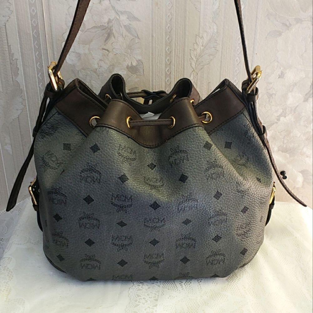 MCM Drawstring Bucket Shoulder Bag - Picture 7 of 12